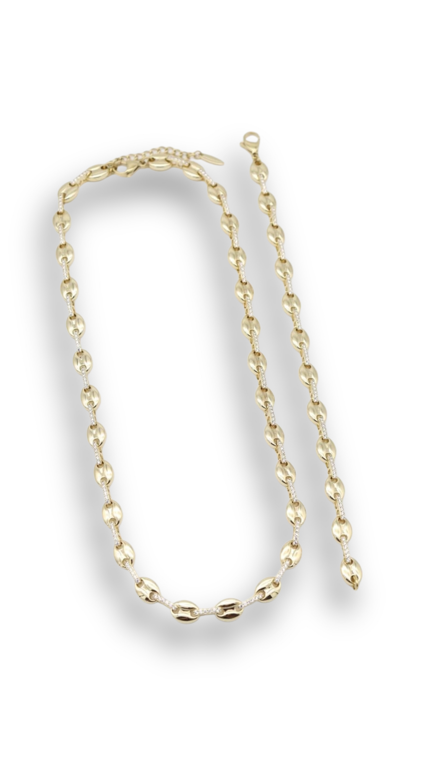 Vıp Tiffany Çelik Kolye Bileklik Set 14K (50cm)