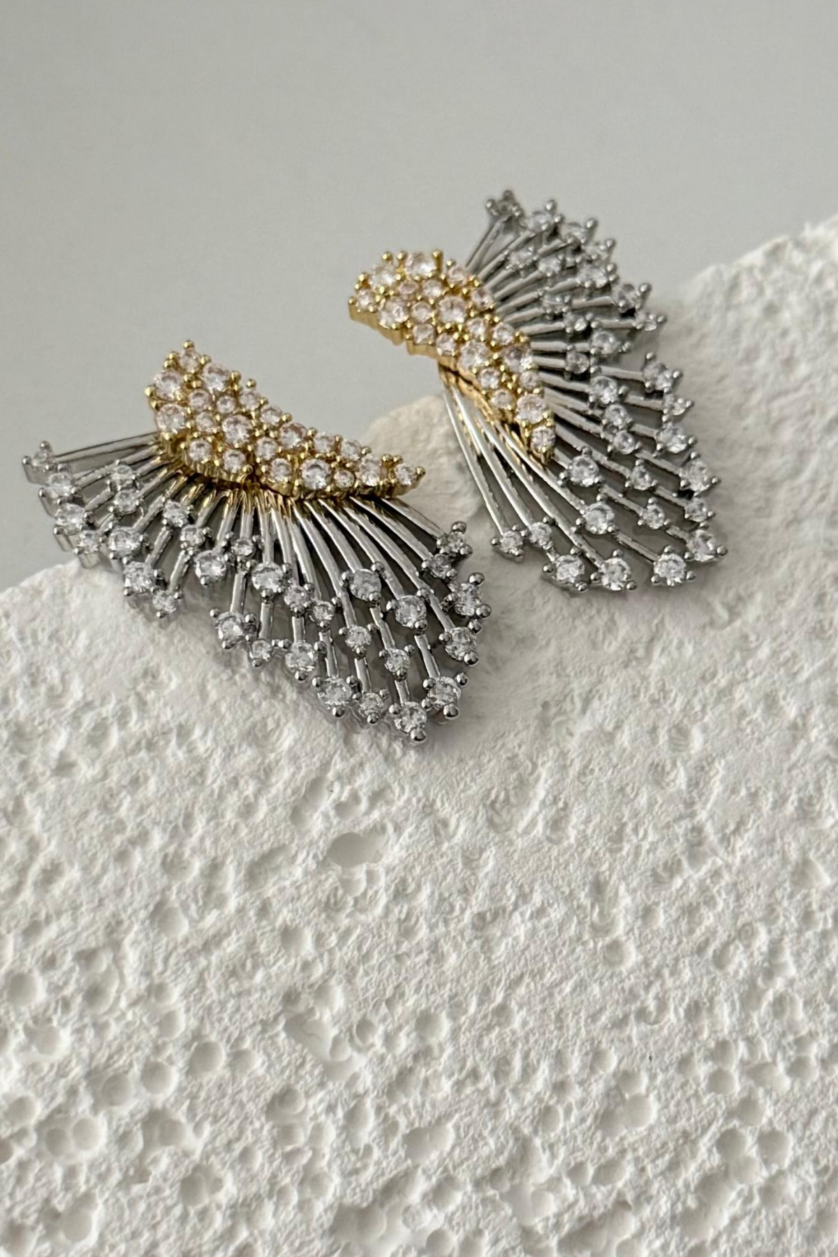 MY ACCESSORIES Rainbow Steel Design Earrings