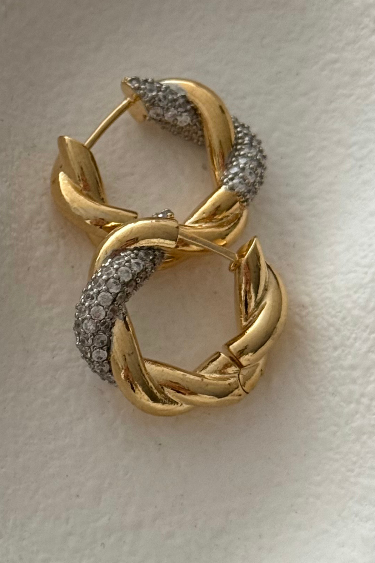 MY ACCESSORIES Steel Spiral Detail Earrings