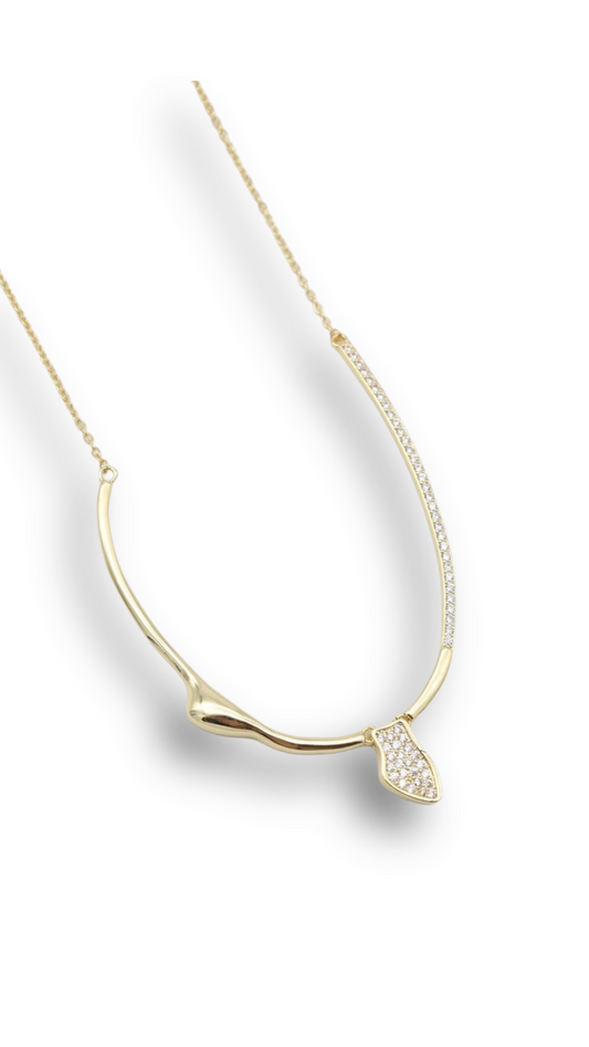 Vıp İtalyan Çelik Kolye 14 K (50cm)
